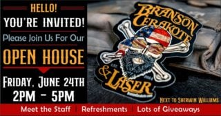 You are invited! We offer a variety of services. Come see what we can do for you! 
Laser Engraving
Powder Coating
Plasma Cutting
Cerakote
FFL Services
Podcast Studio 
#bransonmo #smallbusiness #Cerakote #laserengraving #powdercoat #podcast