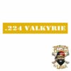 Caliber .224 Valkyrie Rifle Stencil