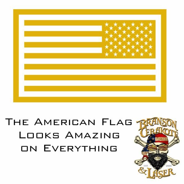 American Flag Reverse Stencil
