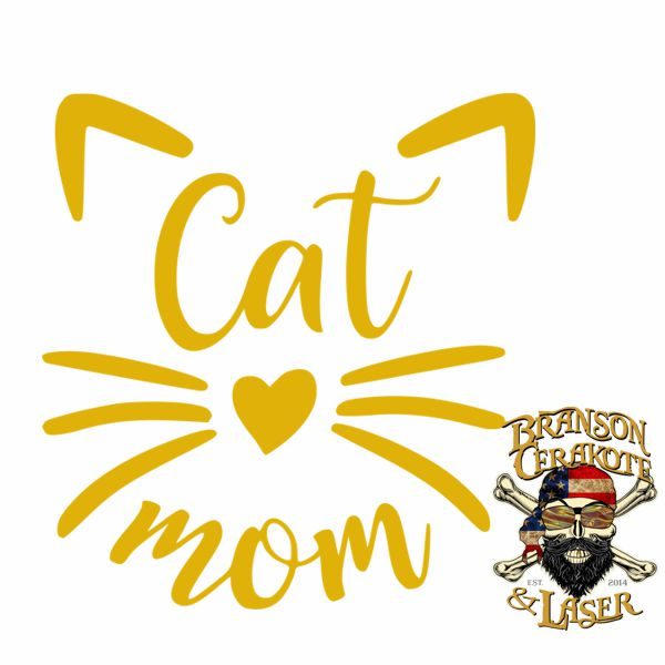 Cat Mom Tumbler Stencil