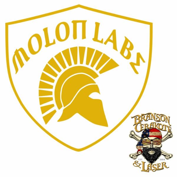 Molon Labe Spartan Shield Stencil