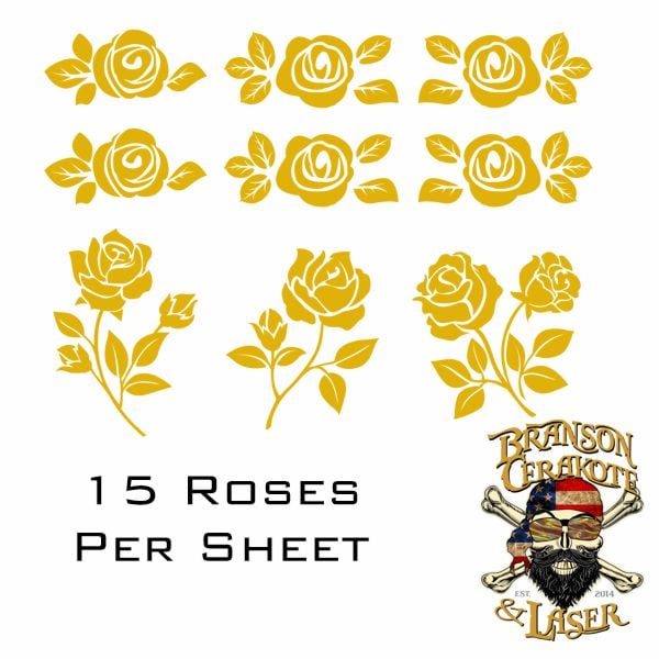 Roses Stencil Sheet