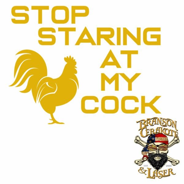 Stop Staring Rooster Stencil