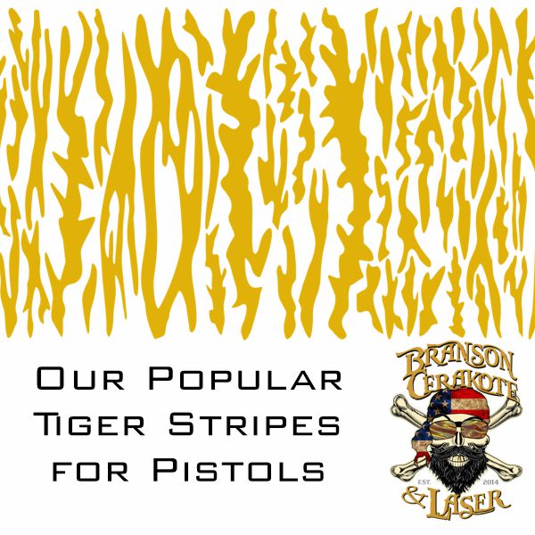 Tiger Stripe Camo Stencil | Pistol