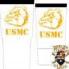 USMC Bulldog Tumbler Stencil