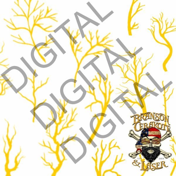 Branches Rifle Stencil I Digital Download