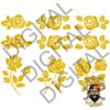 Roses Stencil Digital Download