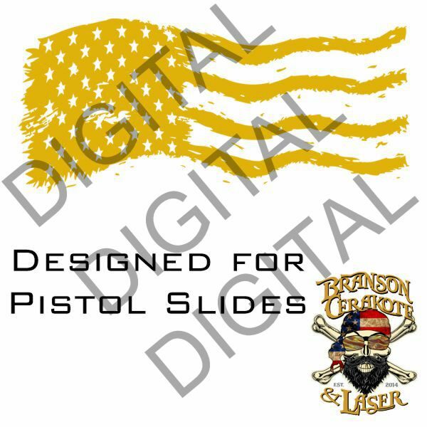Tattered Waving American Flag Digital Download